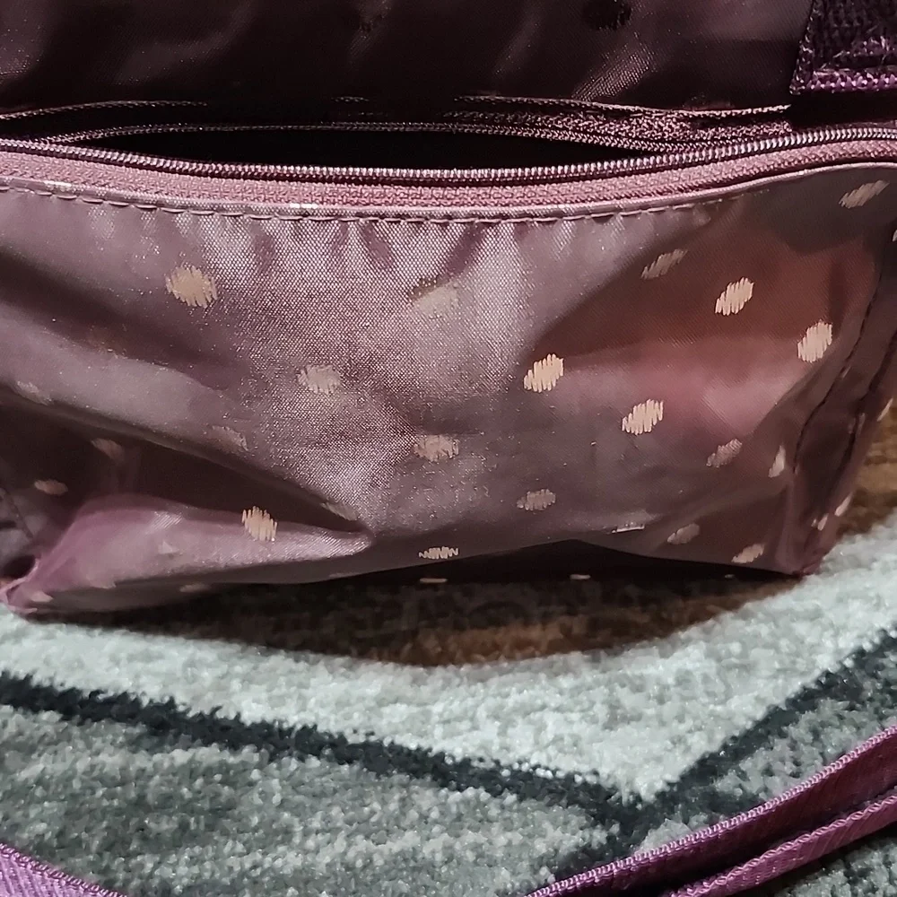 THIRTY-ONE AROUND THE CLOCK THERMAL TWINKING PLUM INSULATED COOLER LUNCH BAG
